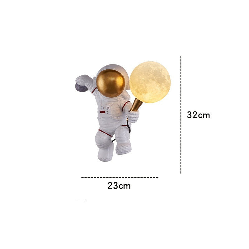 Astronaut Wall Lamp Creative Kids Room Bedroom Decoration