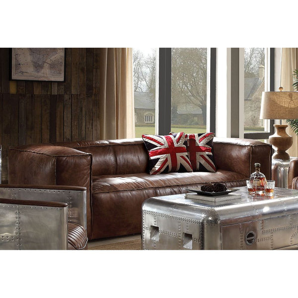 Brancaster Sofa in Retro Brown Top Grain Leather 53545