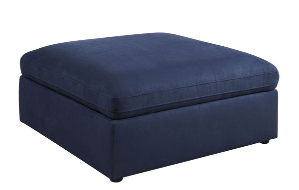 Crosby Ottoman, Blue Fabric 56037