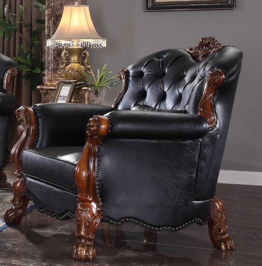 Dresden Chair w/1 Pillow, Cherry Oak & PU 58232