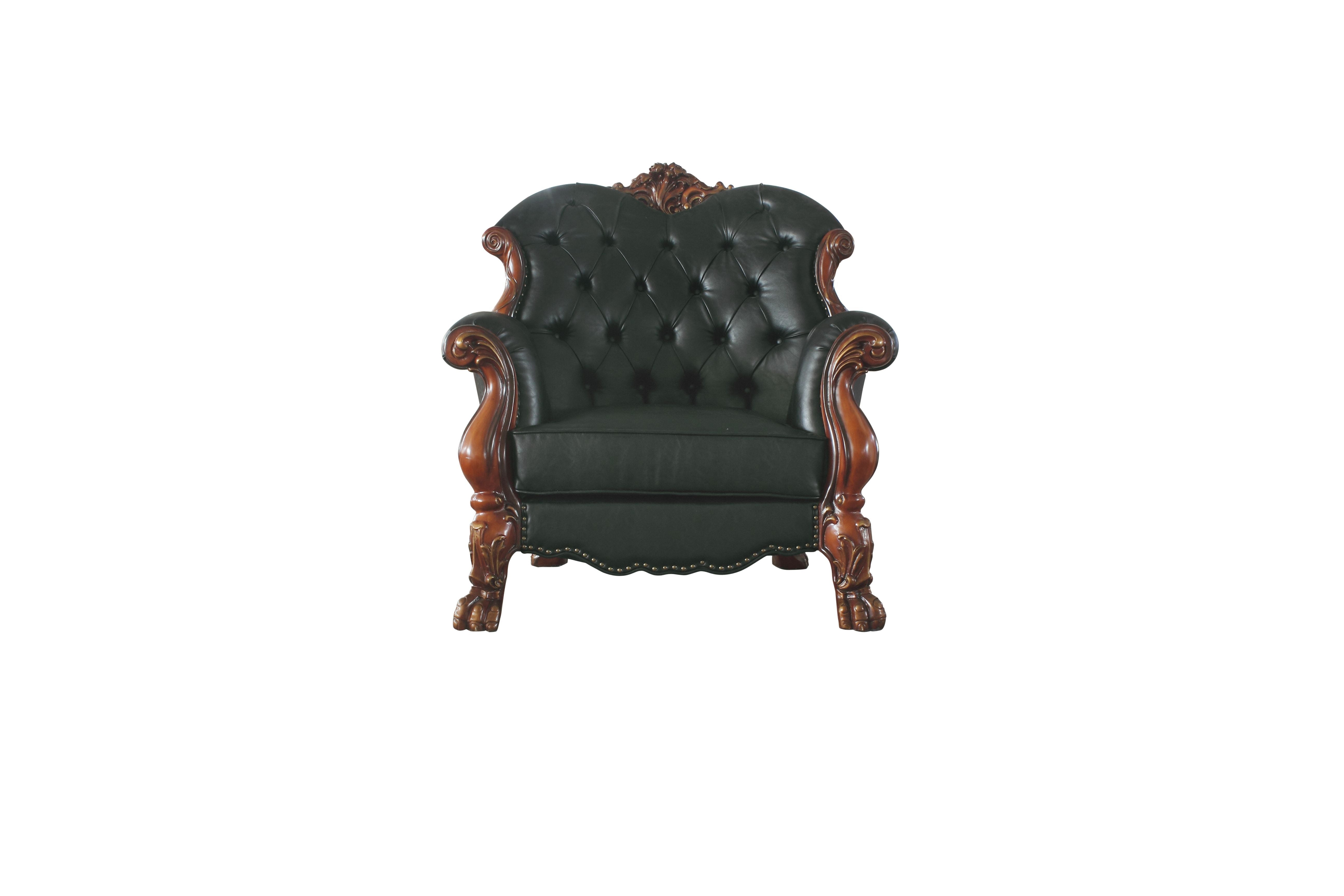 Dresden Chair w/1 Pillow, Cherry Oak & PU 58232