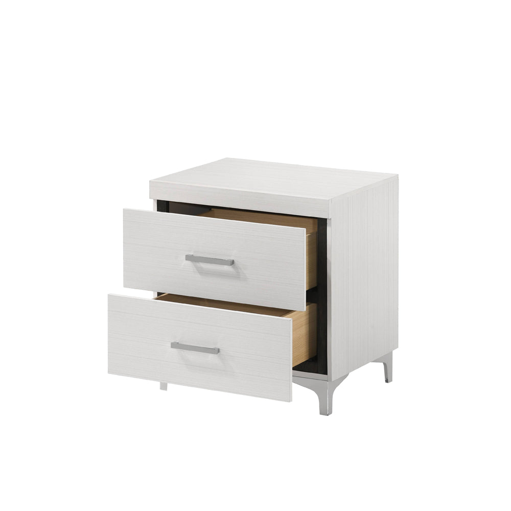 Nightstand in White Finish