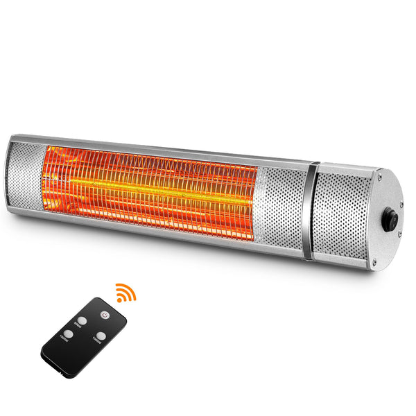 Wall-Mounted Patio Heater Electric Infrared Heater Indoor/Outdoor Heater Electric for Garage Backyar