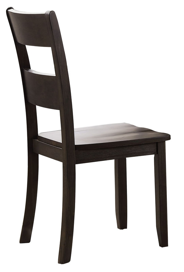 Haddie Side Chair (Set-2), Distressed Walnut (2Pc/1Ctn) 72212