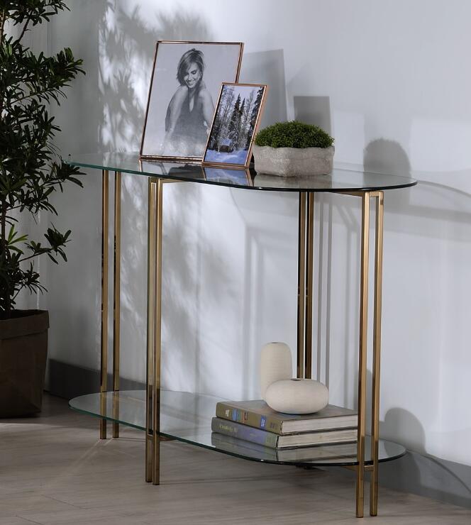 Veises Sofa Table, Champagne 82999