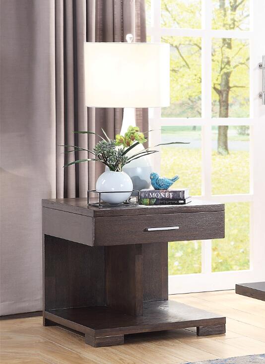 Niamey End Table, Walnut 84852