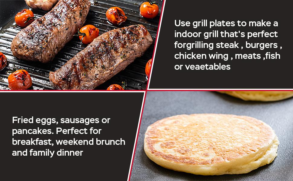 Geek Chef 7 In 1 Smokeless Electric Indoor Grill,  Portable 2 in 1 Indoor Tabletop Grill & Griddle Ban on Amazon