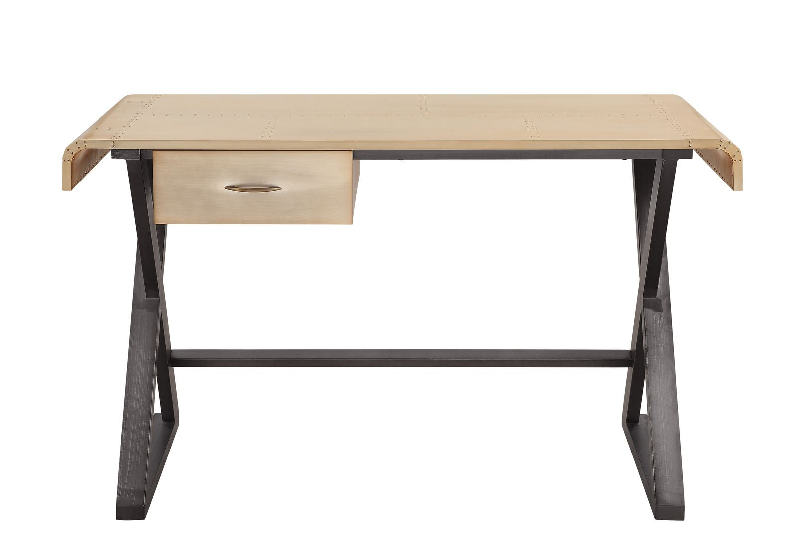 Danton Desk, Gold Aluminum 92424