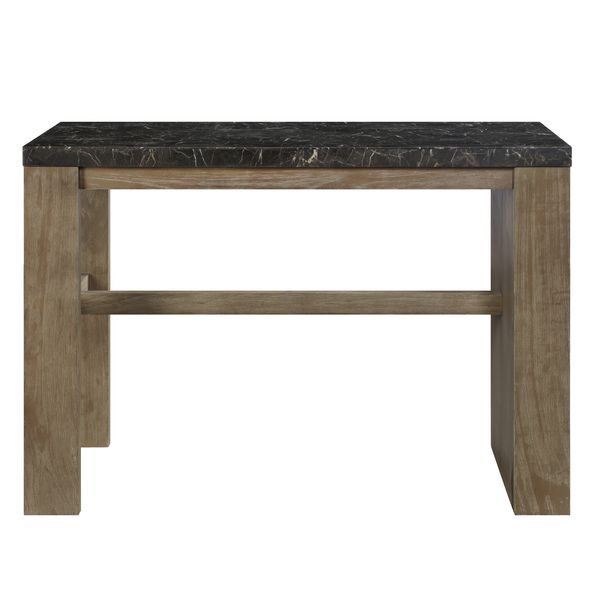 Counter Heigh Table in Marble & Oak Finish