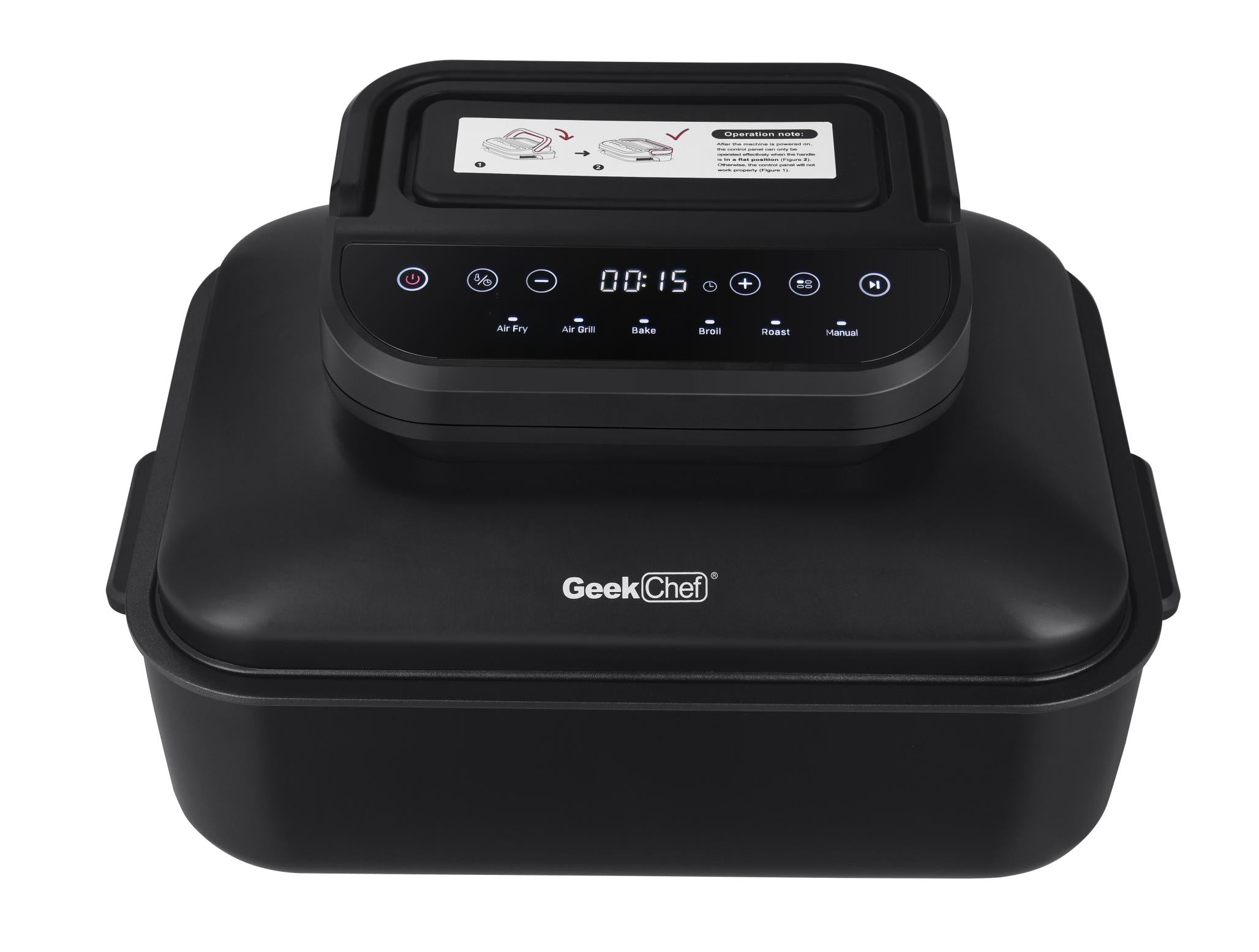 Geek Chef 7 In 1 Smokeless Electric Indoor Grill,  Portable 2 in 1 Indoor Tabletop Grill & Griddle Ban on Amazon