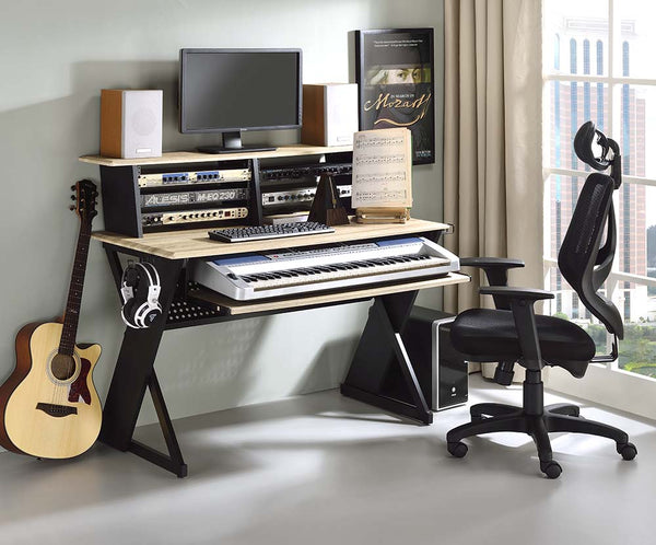 Music Desk, Natural & Black Finish