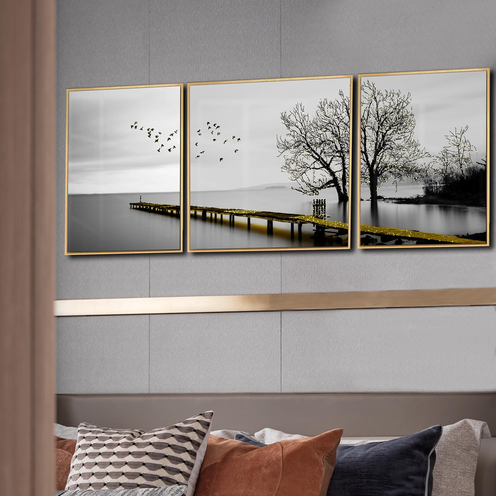 Tempered Glass Wall Art - Home Decor - Glass Wall Hanging Decor - Modern Wall Art - High Quality - Glass Wall -Autumn season