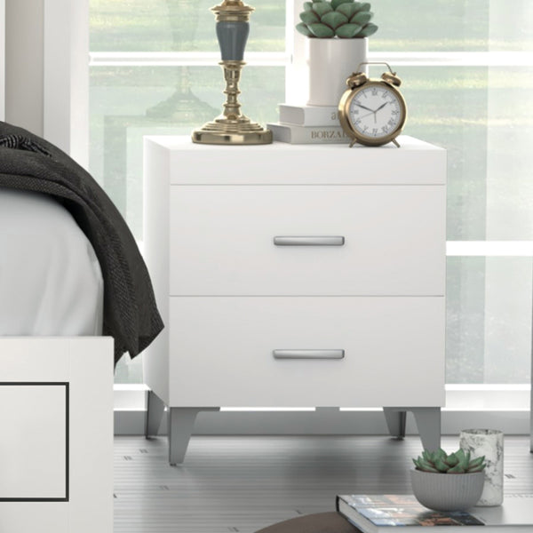 Nightstand in White Finish