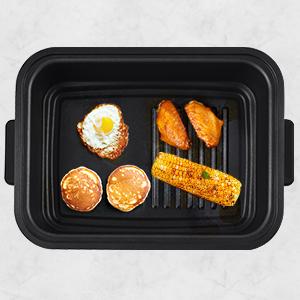 Geek Chef 7 In 1 Smokeless Electric Indoor Grill,  Portable 2 in 1 Indoor Tabletop Grill & Griddle Ban on Amazon