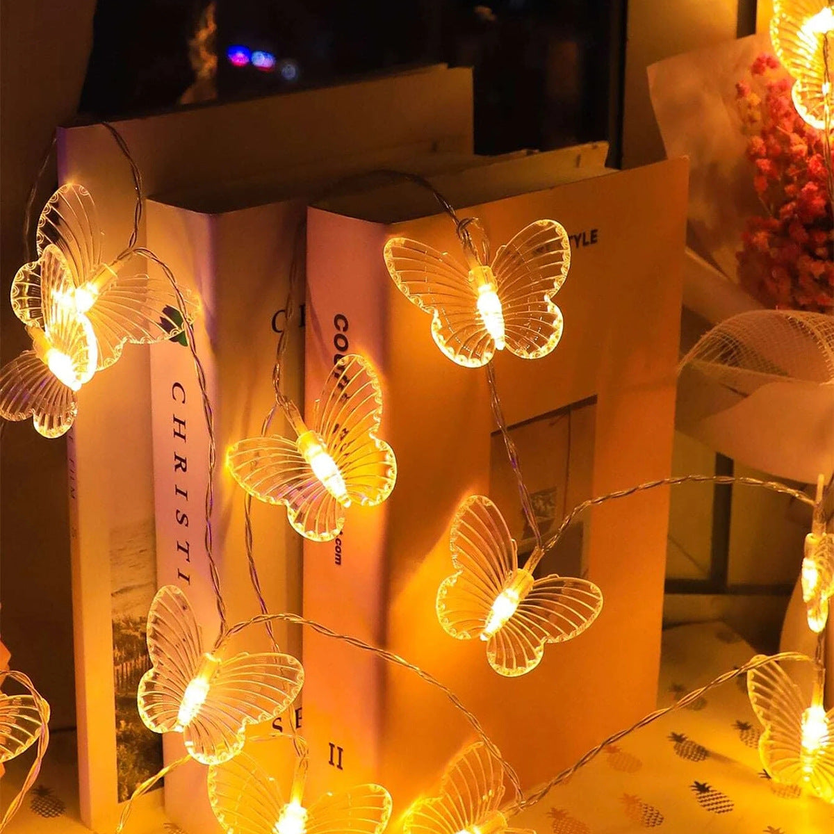 Butterfly Holiday Decoration Light String (3 Meters 20 Lights)