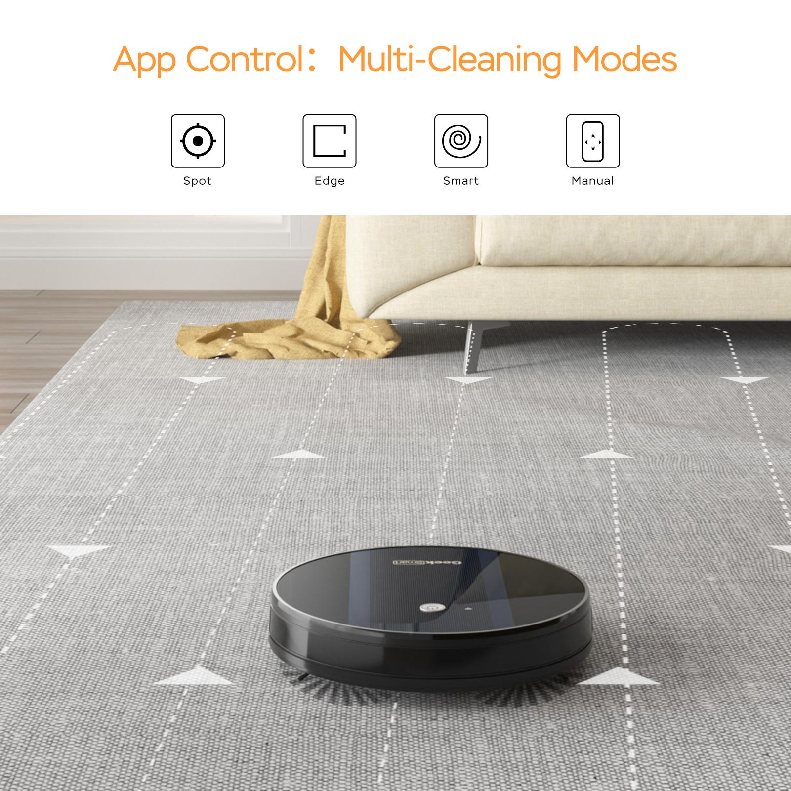 Geek Smart Robot Vacuum Cleaner G6 Plus,1800Pa Strong Suction, Automatic Self-Charging, App Control